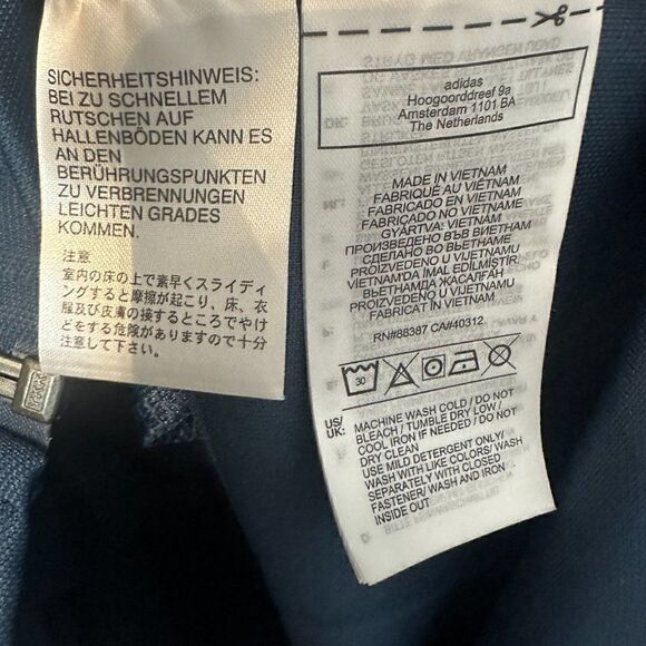 NWOT Adidas Track Jacket, Navy, Pink and Cream , Size L - Picture 6 of 9